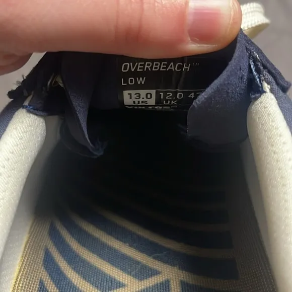 Viktos Blue Cream Overbeach Low Midwatch Sneaker Size 13