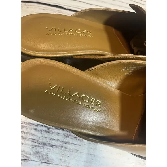 Villager By Liz Clairborne Women’s Brown Pump Size 6m In Excellent Condition
