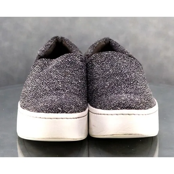 Vince $180 Women's Platform Slip Ons Sneakers Shoes Size 7 Gray Black