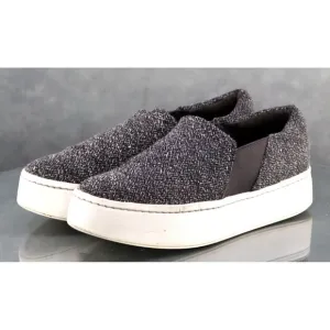 Vince $180 Women's Platform Slip Ons Sneakers Shoes Size 7 Gray Black