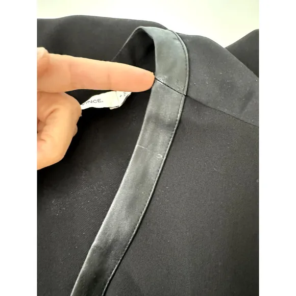 Vince. Black Modern Minimalist Old Money Quiet Luxury Designer Chic Sheath Dress