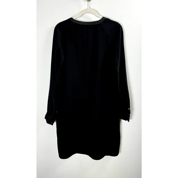 Vince. Black Modern Minimalist Old Money Quiet Luxury Designer Chic Sheath Dress