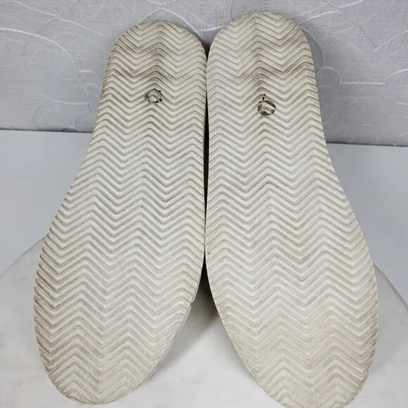 Vince Camuto Rezelli Platform Sneakers Womens 7.5 White Leather Lace-Up Shoes