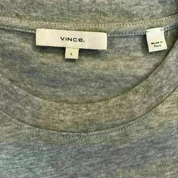 Vince Tie Waist Short Sleeve Cotton T-Shirt Tie Dress in Heather Gray