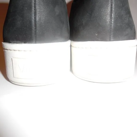 Vince Warner Nubuck Leather Platform Zip Casual‎ Sneakers Shoes 7.5