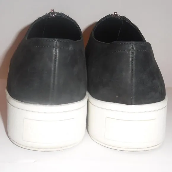 Vince Warner Nubuck Leather Platform Zip Casual‎ Sneakers Shoes 7.5