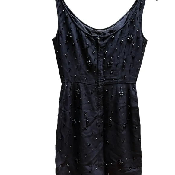 Vintage 1960’s handmade black beaded dress