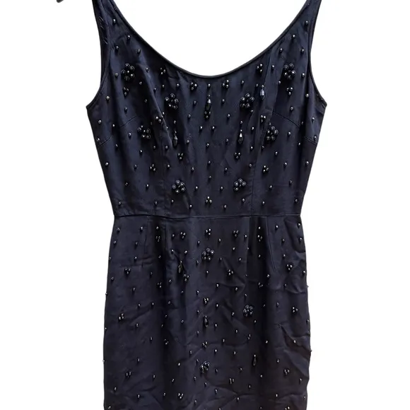 Vintage 1960’s handmade black beaded dress