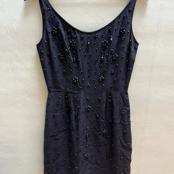 Vintage 1960’s handmade black beaded dress