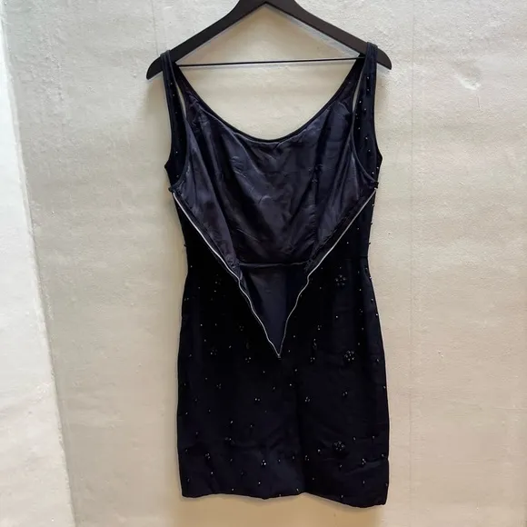 Vintage 1960’s handmade black beaded dress