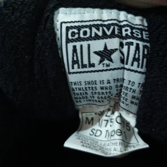 Vintage Converse Chuck Taylor All Star Shoes Steel Toe VTG Men's 10.5 W Wide