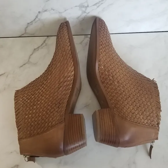 Vintage Foundry Co Delmira Bootie Ankle Boot Light Brown Size 11
