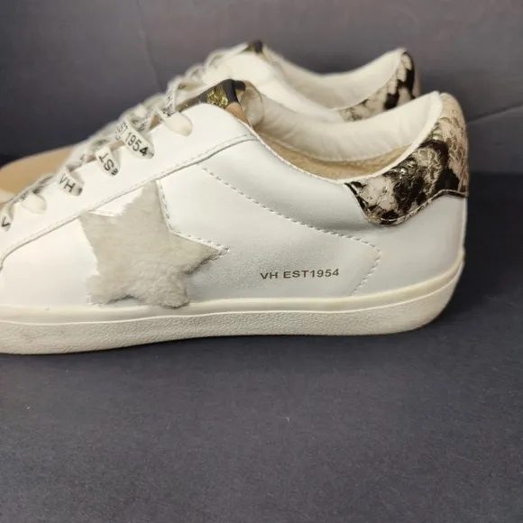 VINTAGE HAVANA  Anabella White Camel Sneaker Women's Classic Shoe Size 11