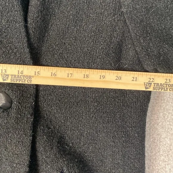 Vintage overcoat union tags mid century modern textured knobby knit faux fur