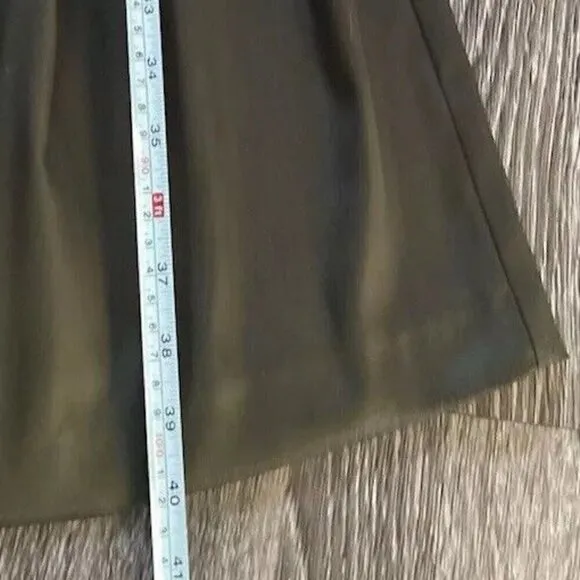 Vintage RJ &amp; Co Army Olive Green Modern Style string dress Size 12 Made in USA