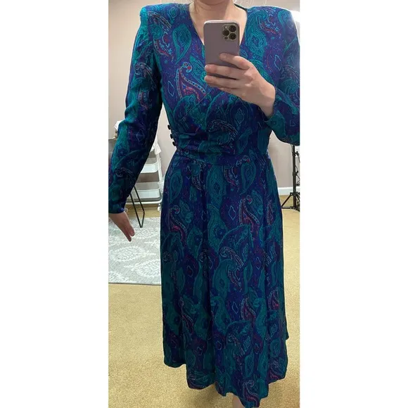 Vintage Saks Fifth Avenue Long Sleeve Dress
