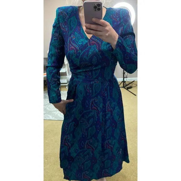 Vintage Saks Fifth Avenue Long Sleeve Dress