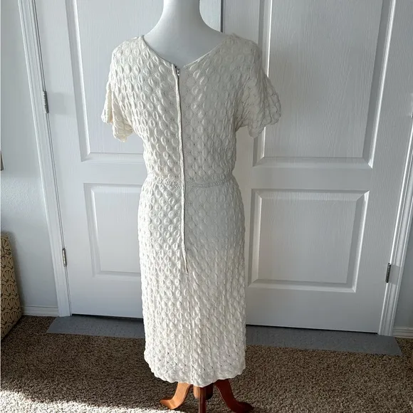 Vintage Textured 40’s/50’s Midi Dress