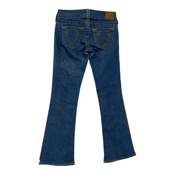 Vintage True Religion bootcut medium wash jeans Y2K retro 1990s rockstar hippie