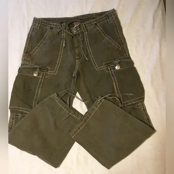 Vintage True Religion Trousers Talon Zipper Big Stitch MEN size 36/32