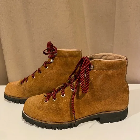 Vintage Vasque Women's Mountaineering Boots - Made in Italy, Size 8-8.5