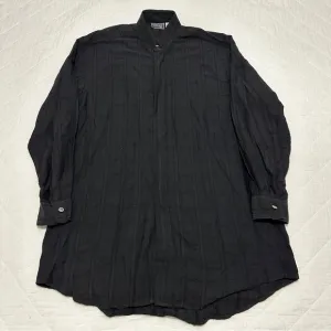 Vintage Versace Classic V2 Men's Large Black Dress Shirt Long Sleeve Patterned