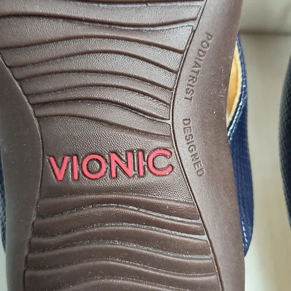 Vionic Bella II Bow-tie Podiatrist Thong Sandals Shoes Women's Size 7 Bl…