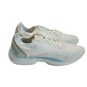 Vionic Embolden Marshmallow white pale blue knit support  sneaker Women'…