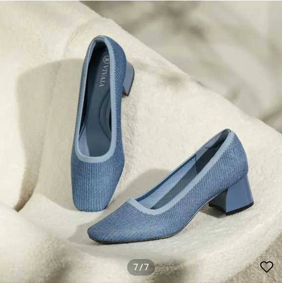 Vivaia Square-Toe Chunky Heels (Melody)- 9