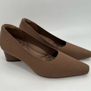 Vivaia Brown Chunky Heels Square Toe Size Women’s 9 EU 40