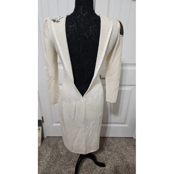 Vtg 90s Talk Of The Walk Modern Filipiniana Beaded Knit‎ Dress Sz 10 USA Made