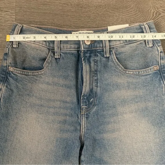 We The Free Low Maintenance Mid-Rise Flare Jeans - Size 27 - Peach Blossom Blue