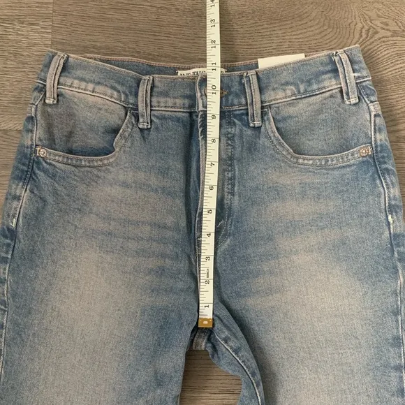We The Free Low Maintenance Mid-Rise Flare Jeans - Size 27 - Peach Blossom Blue