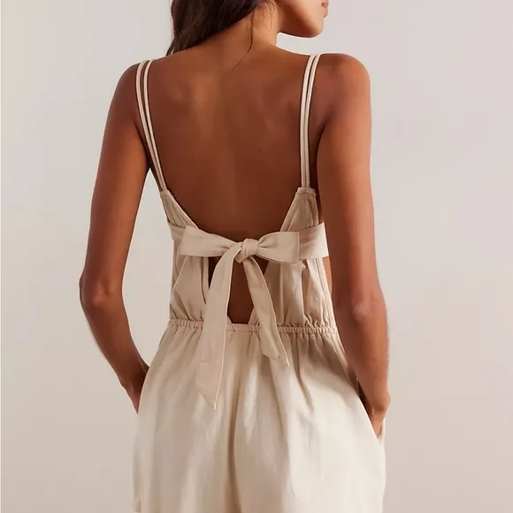 We the Free Talia Denim Romper