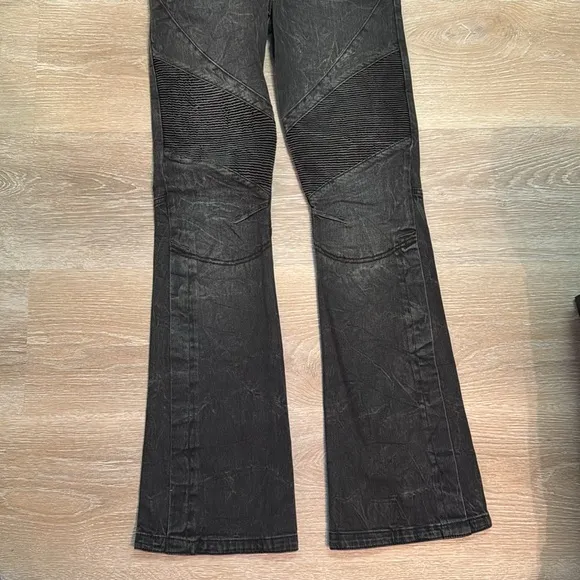 We The Free Vector Moto Mid Rise Flare Jeans - size 24