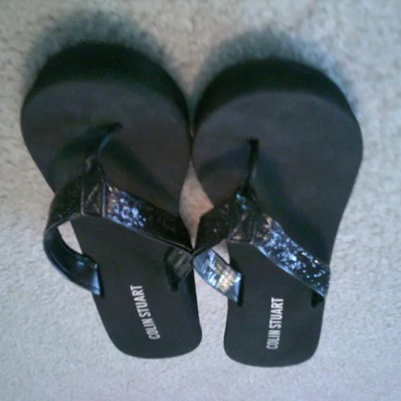 Wedge Platform Flip Flops: Vintage Victoria's Secret - Collin Stuart.  NEW