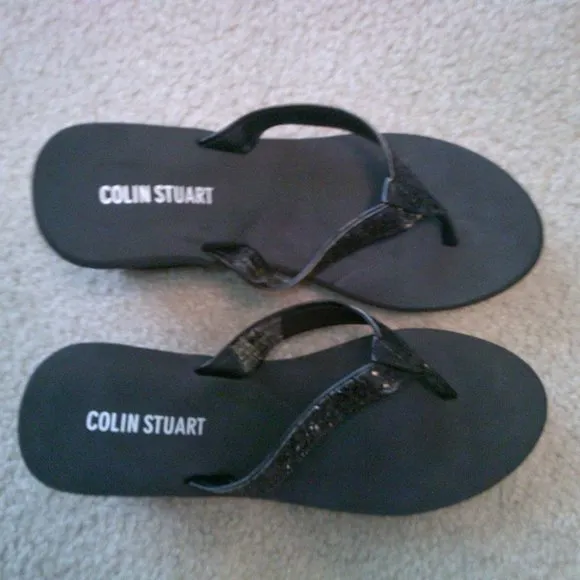 Wedge Platform Flip Flops: Vintage Victoria's Secret - Collin Stuart.  NEW
