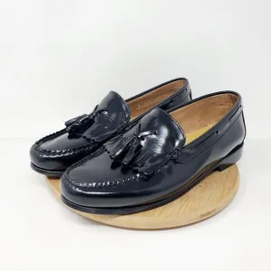 Weejuns Bass Loafer Shoe Women 9 WIDE Black Patent Leather Slip On Moc Toe Penny