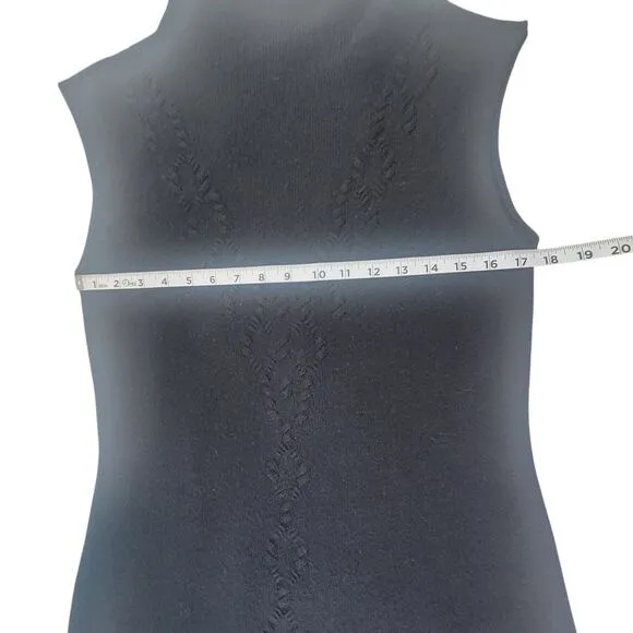 WHIM Cashmere Blend Black Knit Dress Women's SZ M