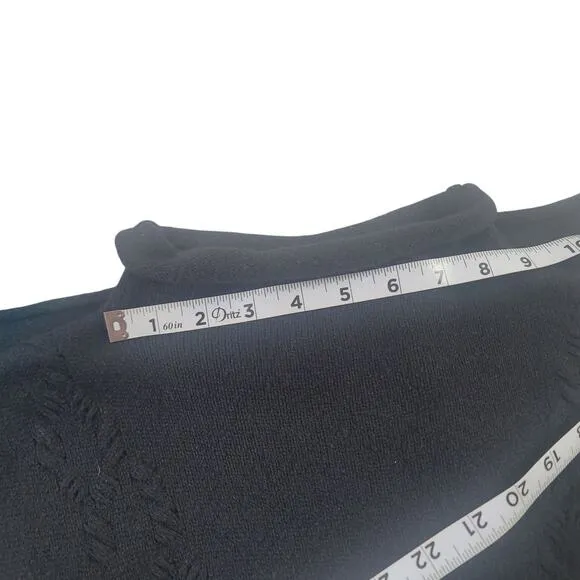 WHIM Cashmere Blend Black Knit Dress Women's SZ M