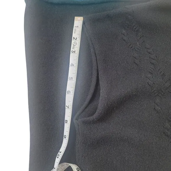 WHIM Cashmere Blend Black Knit Dress Women's SZ M