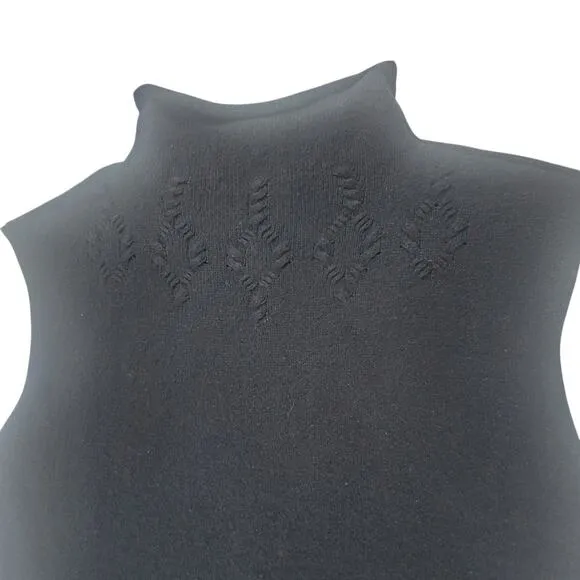 WHIM Cashmere Blend Black Knit Dress Women's SZ M