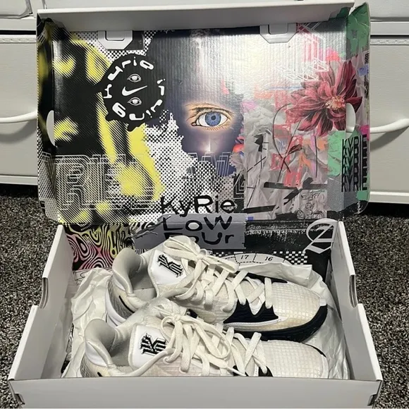 White and Black shoes