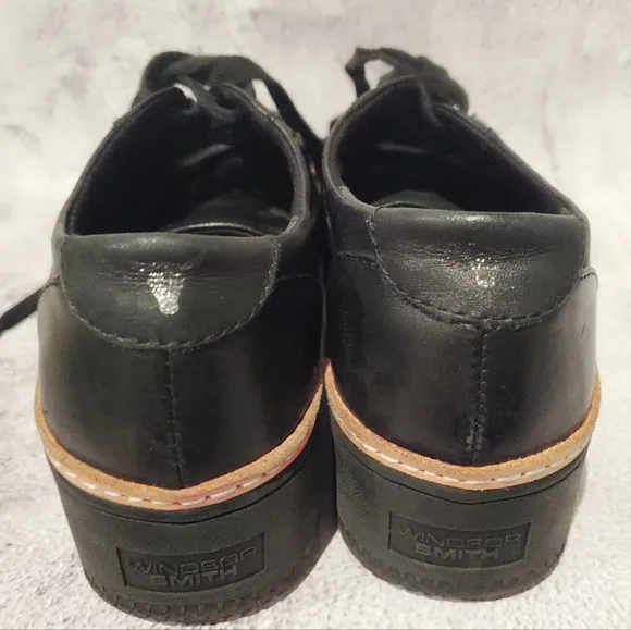 WINDSORSMITH Lace-up Black Platform Shoes