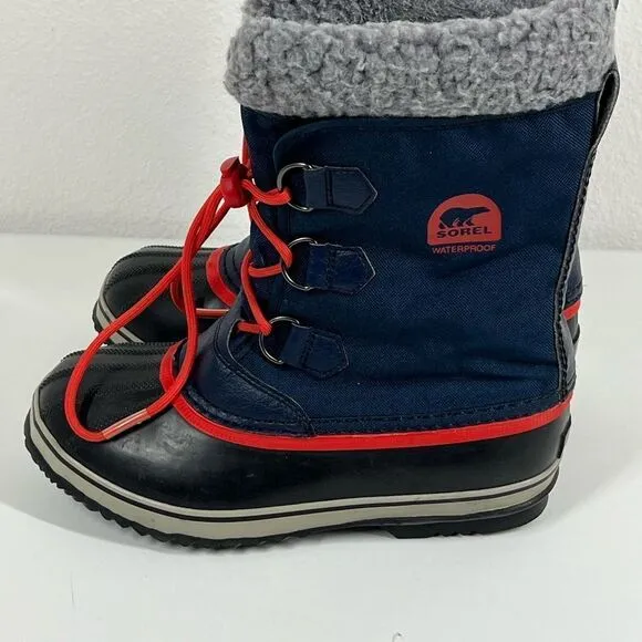 Winter boots Sorel size 6 Waterproof Blue Red