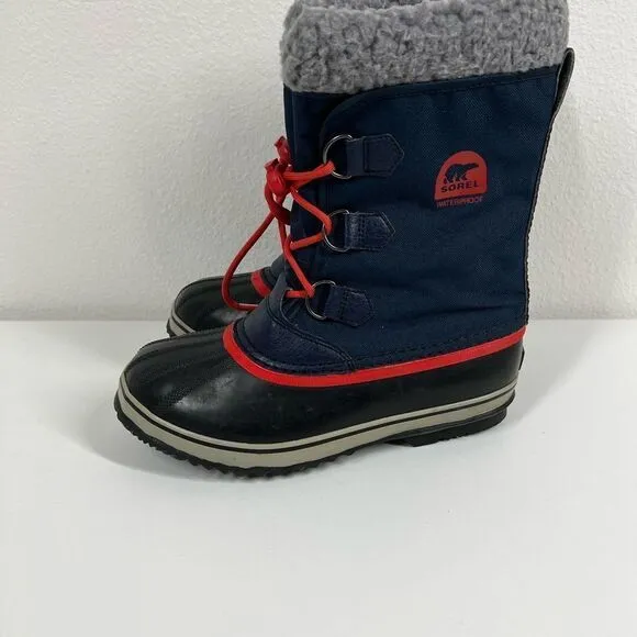 Winter boots Sorel size 6 Waterproof Blue Red