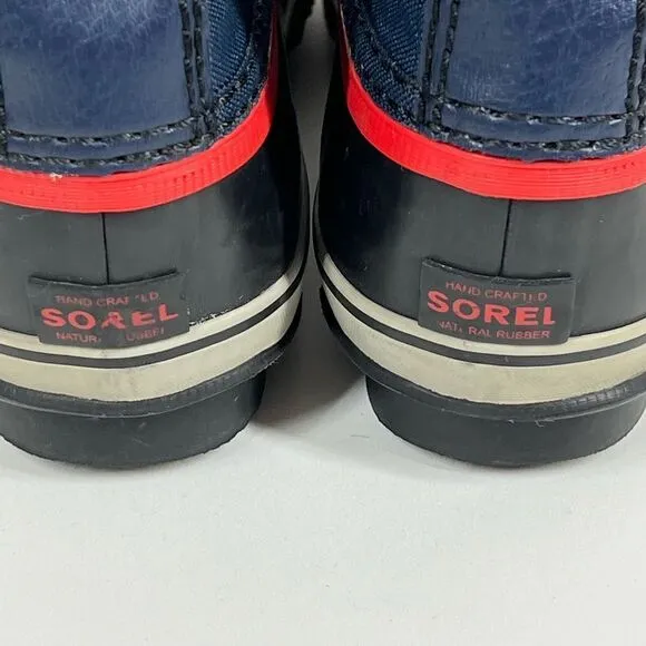 Winter boots Sorel size 6 Waterproof Blue Red
