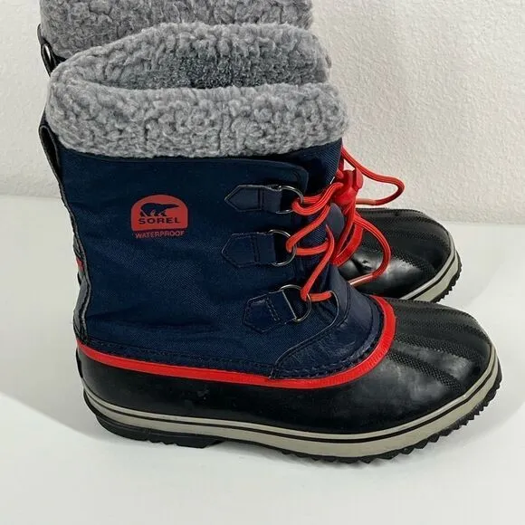 Winter boots Sorel size 6 Waterproof Blue Red