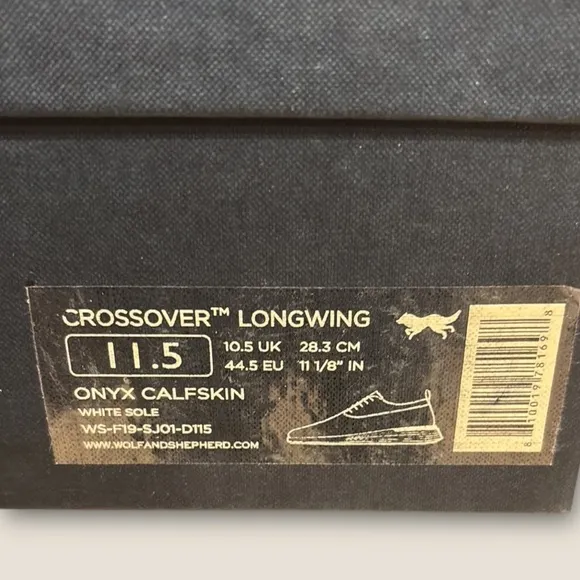 Wolf &amp; Shepherd Crossover Longwing Leather Honey White Shoes Men’s Size 11.5