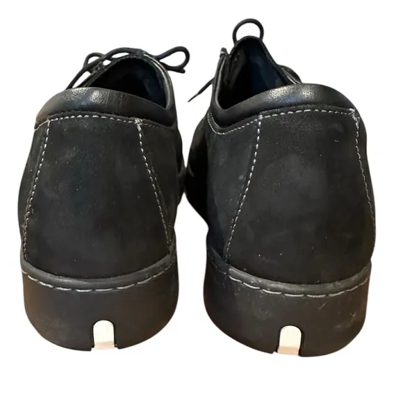 WOLKY Black Suede Leather Platform Sneakers Shoes EU size 42/US 10.5